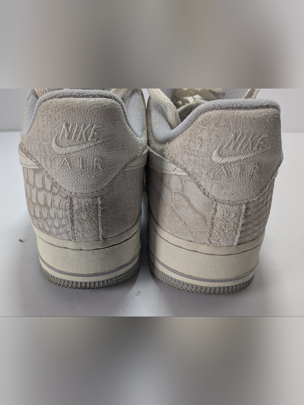 Nike Air Force 1 Low '07 White Python Women’s Size 9 Snake Skin DX2678-100 - Picture 4 of 5